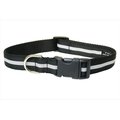 Fly Free Zone,Inc. Reflective Dog Collar; Black - Medium FL511901